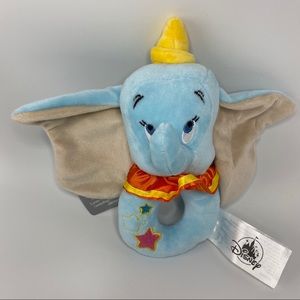 Disney Dumbo Elephant Baby Rattle 6" Plush